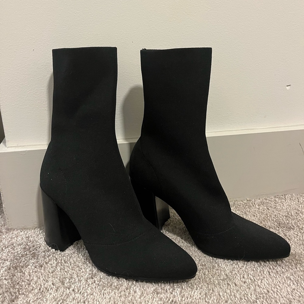 Steve Madden Black Heeled Boots